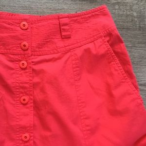 Lizsport - 100% Cotton Vintage Skirt - Coral